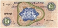 Bank Of Scotland 1 Pound Notes 1 Pound, 18. 8.1969